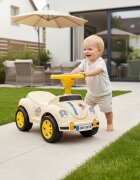 Procart Masinuta fara pedale pentru copii 1-3 ani 35x51x25 cm model retro bej
