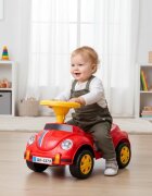 Procart Masinuta fara pedale pentru copii 1-3 ani 35x51x25 cm model retro rosie