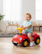 Procart Masinuta fara pedale pentru copii 1-3 ani 35x51x25 cm model retro rosie