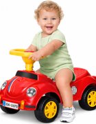 Procart Masinuta fara pedale pentru copii 1-3 ani 35x51x25 cm model retro rosie