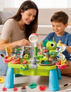 Procart Masuta de activitati interactiva cu apa parc acvatic cu dinozauri cascada pescuit si accesorii picioare detasabile