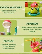 Procart Masuta de activitati interactiva cu apa parc acvatic cu dinozauri cascada pescuit si accesorii picioare detasabile