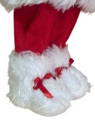 Procart Mos craciun 45 cm figurina pentru interior imprimeu reni