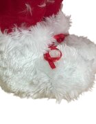 Procart Mos craciun 60 cm figurina decorativa saculet cadouri caciula cu clopotel