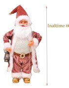 Procart Mos craciun cu felinar figurina decorativa inaltime 60 cm