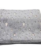 Procart Patura fosforescenta 150x200 cm stelute glow in the dark moale si confortabila