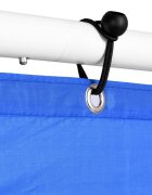 Procart Poarta de fotbal cu 5 tinte pentru antrenament 240x150x90 cm profil 32 mm otel albalbastru