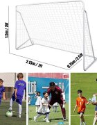 Procart Poarta de fotbal pentru copii cu plasa 213x150x75 cm cadru otel