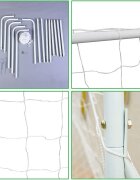 Procart Poarta de fotbal pentru copii cu plasa 213x150x75 cm cadru otel