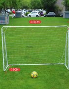 Procart Poarta de fotbal pentru copii cu plasa 213x150x75 cm cadru otel