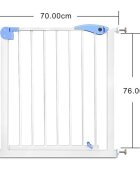 Procart Poarta metalica de siguranta pentru copii deschidere dubla reglabila 75-85 cm protectie scari
