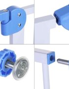 Procart Poarta metalica de siguranta pentru copii deschidere dubla reglabila 75-85 cm protectie scari