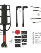 Procart Portbagaj bicicleta universal sustinere triunghiulara margini protectie