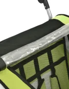 Procart Remorca de bicicleta pentru transport copii 2 locuri sigura si confortabila capacitate 40 kg