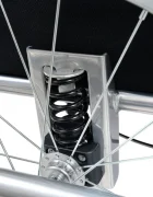 Procart Remorca de bicicleta pentru transport copii 2 locuri sigura si confortabila capacitate 40 kg