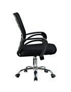 Procart Scaun ergonomic de birou baza otel cromat inaltime reglabila 87-97 cm rotativ manere