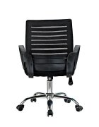 Procart Scaun ergonomic de birou baza otel cromat inaltime reglabila 87-97 cm rotativ manere