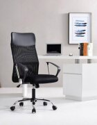 Procart Scaun ergonomic de birou directorial spatar inalt inaltime reglabila sezut inclinabil negru