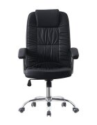 Procart Scaun ergonomic directorial inaltime reglabila 108-118 cm rotativ maxim 150 kg negru