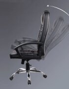 Procart Scaun ergonomic directorial inaltime reglabila 108-118 cm rotativ maxim 150 kg negru