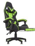 Procart Scaun ergonomic gaming spatar rabatabil suport lombar suport retractabil picioare tetiera inaltime reglabila 122-130 cm