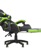 Procart Scaun ergonomic gaming spatar rabatabil suport lombar suport retractabil picioare tetiera inaltime reglabila 122-130 cm