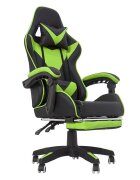 Procart Scaun ergonomic gaming spatar rabatabil suport lombar suport retractabil picioare tetiera inaltime reglabila 122-130 cm