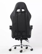 Procart Scaun ergonomic pentru gaming cotiere tetiera suport lombar spatar rabatabil suport picioare inaltime reglabila