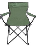 Procart Scaun pentru camping pliabil si portabil suport pahar 50x82x80 cm verde
