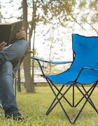 Procart Scaun pliabil camping manere suport pahar 50x82x80 cm