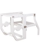 Procart Scaun pliabil pentru copii inaltator din lemn 2 in 1 scaun si masa learning tower