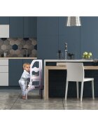 Procart Scaun pliabil pentru copii inaltator din lemn 2 in 1 scaun si masa learning tower