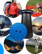 Procart Scaun rotund pliabil telescopic maner pentru transport pescuit si camping