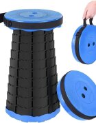 Procart Scaun rotund pliabil telescopic maner pentru transport pescuit si camping