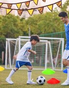 Procart Set 50 jaloane tip con pentru antrenamente sportive pvc flexibil multicolor cu suport si husa transport