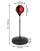 Procart Set de box pentru copii manusi si para box pompa pentru umflat inaltime relgabila 70-106 cm