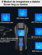 Procart Set far si stop pentru bicicleta lumina led 4 moduri iluminare microusb ipx71500mah
