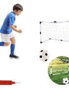 Procart Set poarta cu plasa pentru fotbal minge pompa 120x57x63 cm