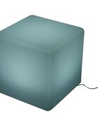 Procart Taburet tip cub iluminat led 40x40 cm 16 culori 4 moduri control telecomanda