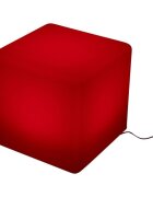 Procart Taburet tip cub iluminat led 40x40 cm 16 culori 4 moduri control telecomanda
