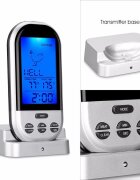 Procart Termometru digital de bucatarie prevazut cu sonda citire instantanee wireless ecran lcd