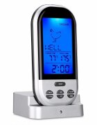 Procart Termometru digital de bucatarie prevazut cu sonda citire instantanee wireless ecran lcd