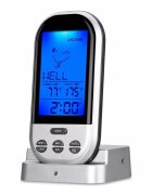 Procart Termometru digital de bucatarie prevazut cu sonda citire instantanee wireless ecran lcd