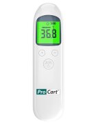 Procart Termometru digital non contact led corp si suprafete cu infrarosu dispozitiv medical memorie alarma