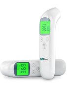 Procart Termometru digital non contact led corp si suprafete cu infrarosu dispozitiv medical memorie alarma