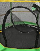 Procart Trambulina copii diametru 140 cm maxim 45 kg cu plasa de protectie scara acces verde