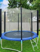 Procart Trambulina pentru copii diametru 244 cm plasa protectie laterala scara de acces greutate admisa 150 kg