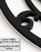 Promotional Print Ceas de perete model Copacul VietiiTree of Life material MDF diametru 30 cm