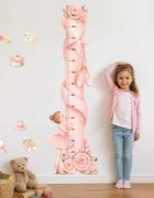 Promotional Print Metru de masurat copii Balerina si panglica autocolant textil Premium repozitionabil 46x150 cm