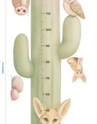 Promotional Print Metru de masurat copii Cactusul vesel autocolant textil Premium repozitionabil 47x142 cm